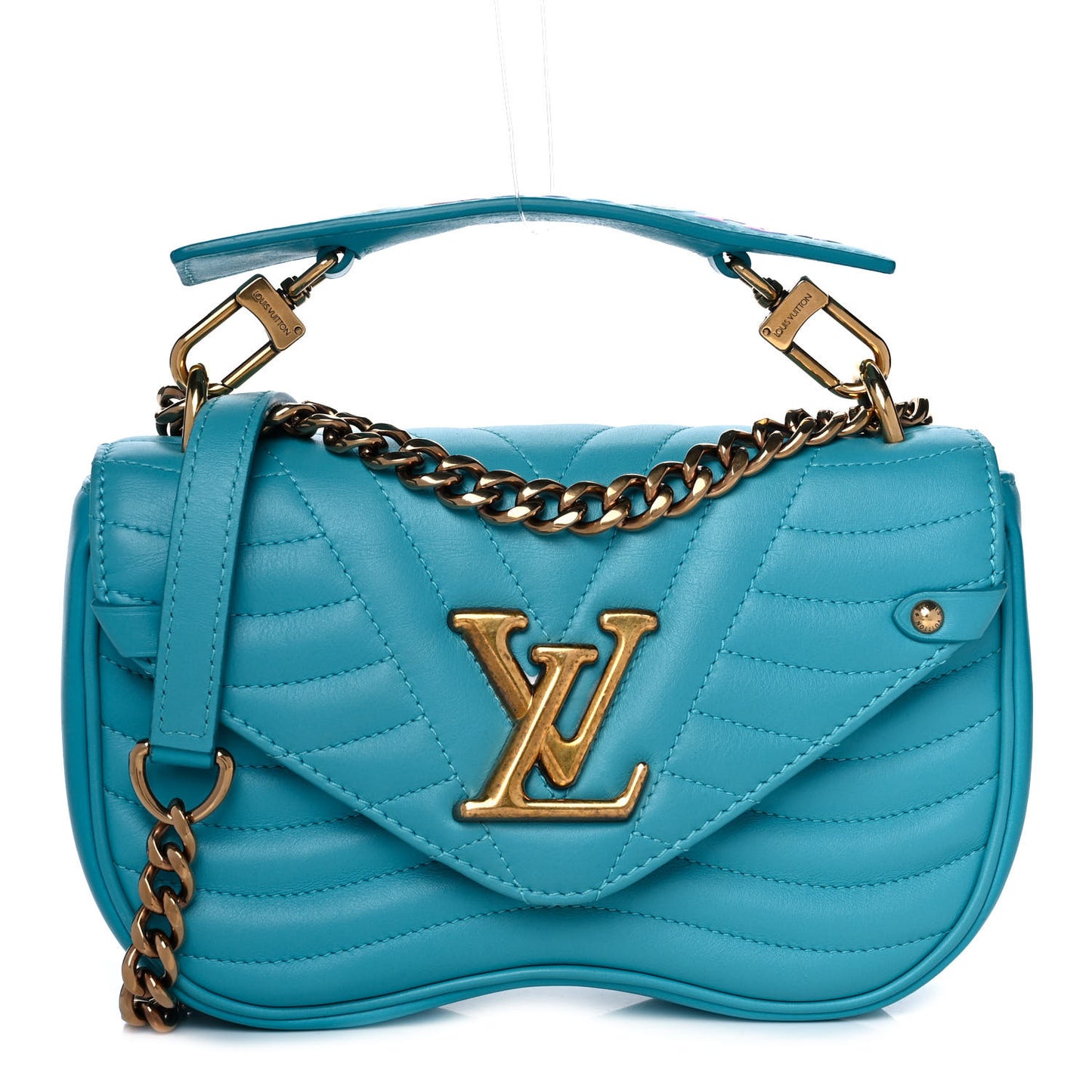 Calfskin New Wave Chain PM Malibu Green