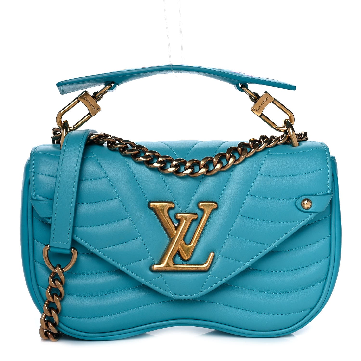 Louis Vuitton Calfskin New Wave Chain PM Malibu Green 1 of 16