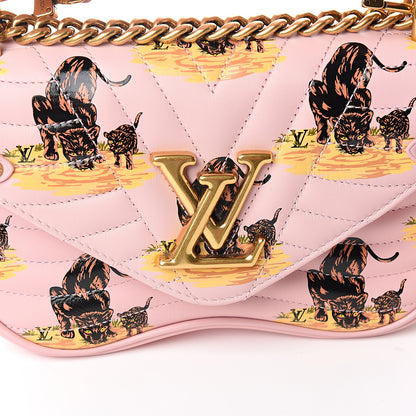 Louis Vuitton Calfskin Leopard Print New Wave Chain PM Light Pink 9 of 9