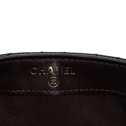 Chanel Caviar Quilted Mini Phone Holder Clutch Black 7 of 9