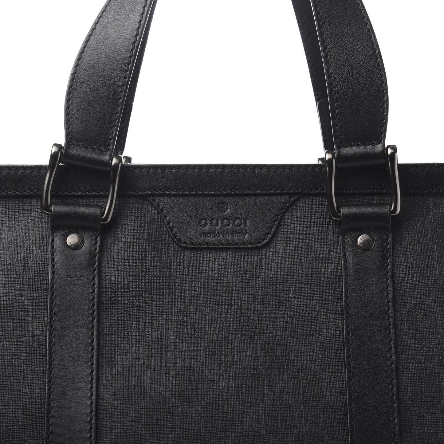 GG Supreme Monogram Tote Black Grey