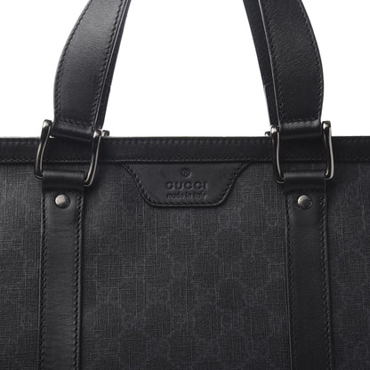 Gucci GG Supreme Monogram Tote Black Grey 14 of 14