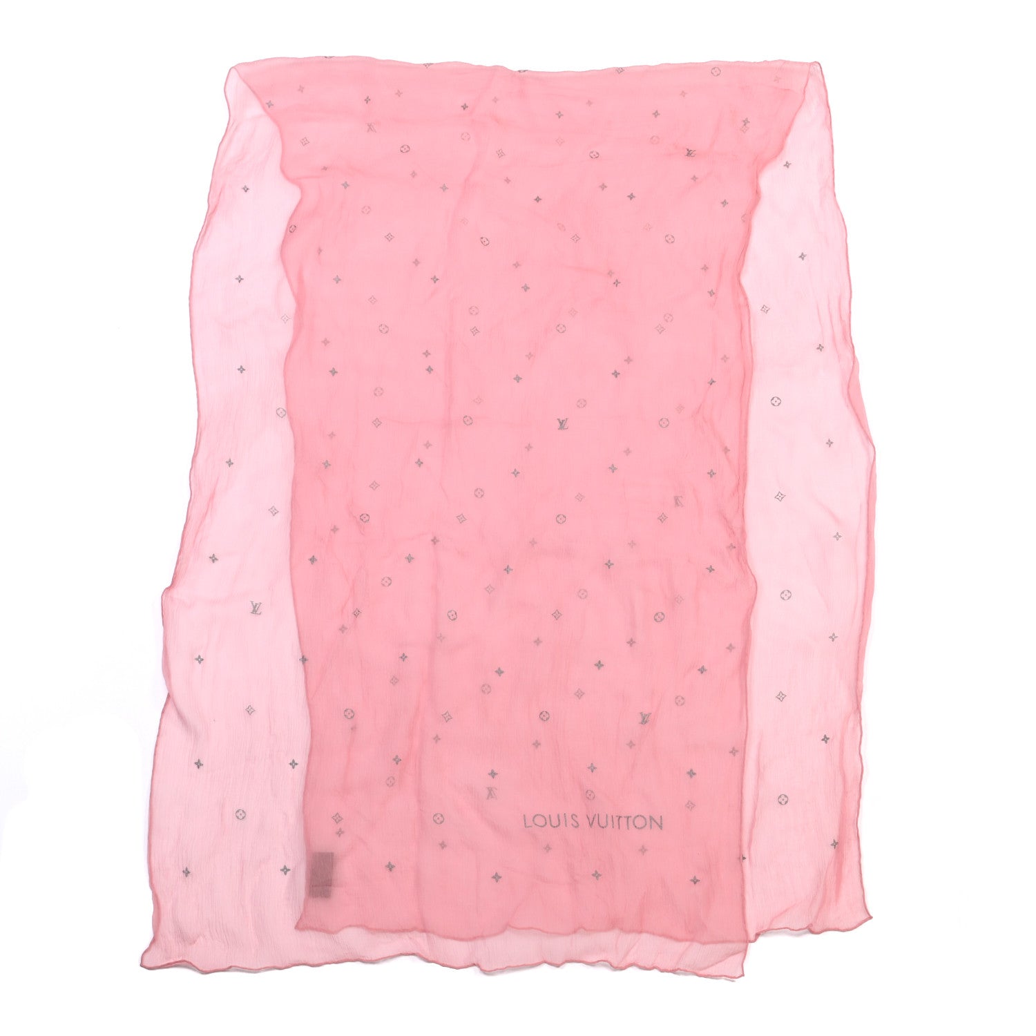 Louis Vuitton Silk Scarf Pink 2 of 5