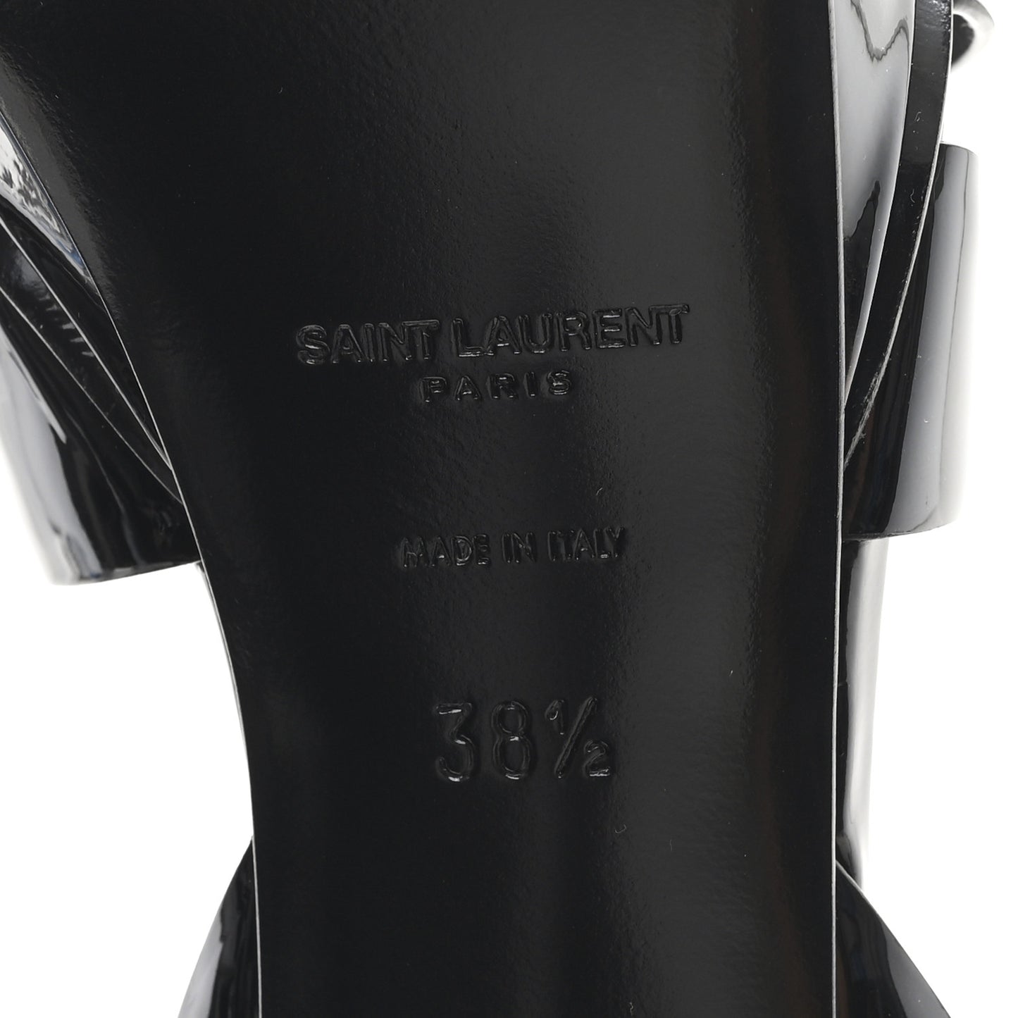 Patent Tribute 75 Platform Sandals 38.5 Black
