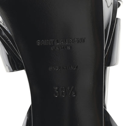 Saint Laurent Patent Tribute 75 Platform Sandals 38.5 Black 7 of 10