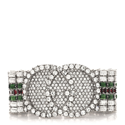 Gucci Crystals Double G Web Tennis Bracelet L Multicolor 1 of 5