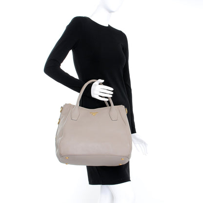 Prada Vitello Daino Tote Pomice 3 of 11