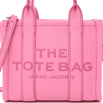 Marc Jacobs Grained Calfskin Micro The Tote Bag Pink 8 of 10