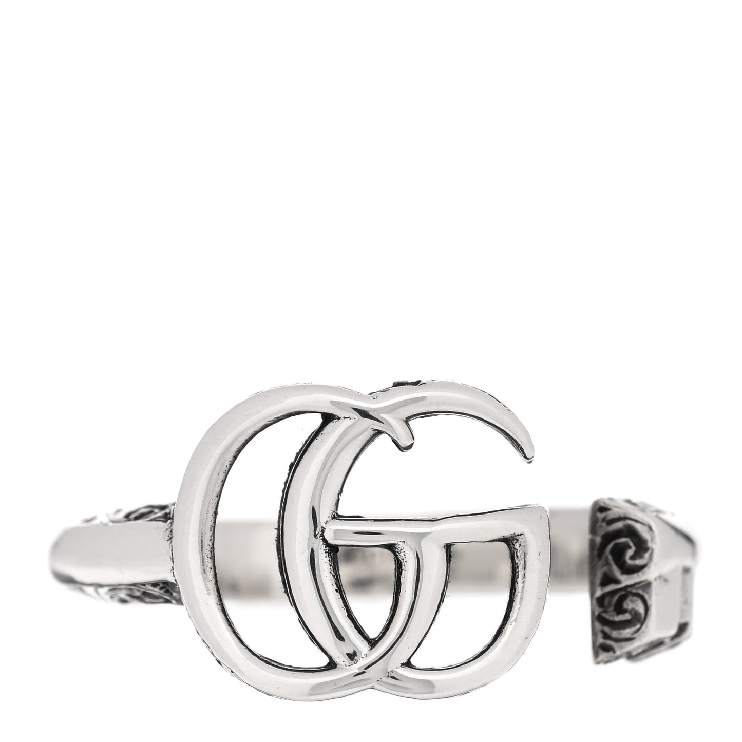 Sterling Silver GG Marmont Key Motif Ring 55 7.25