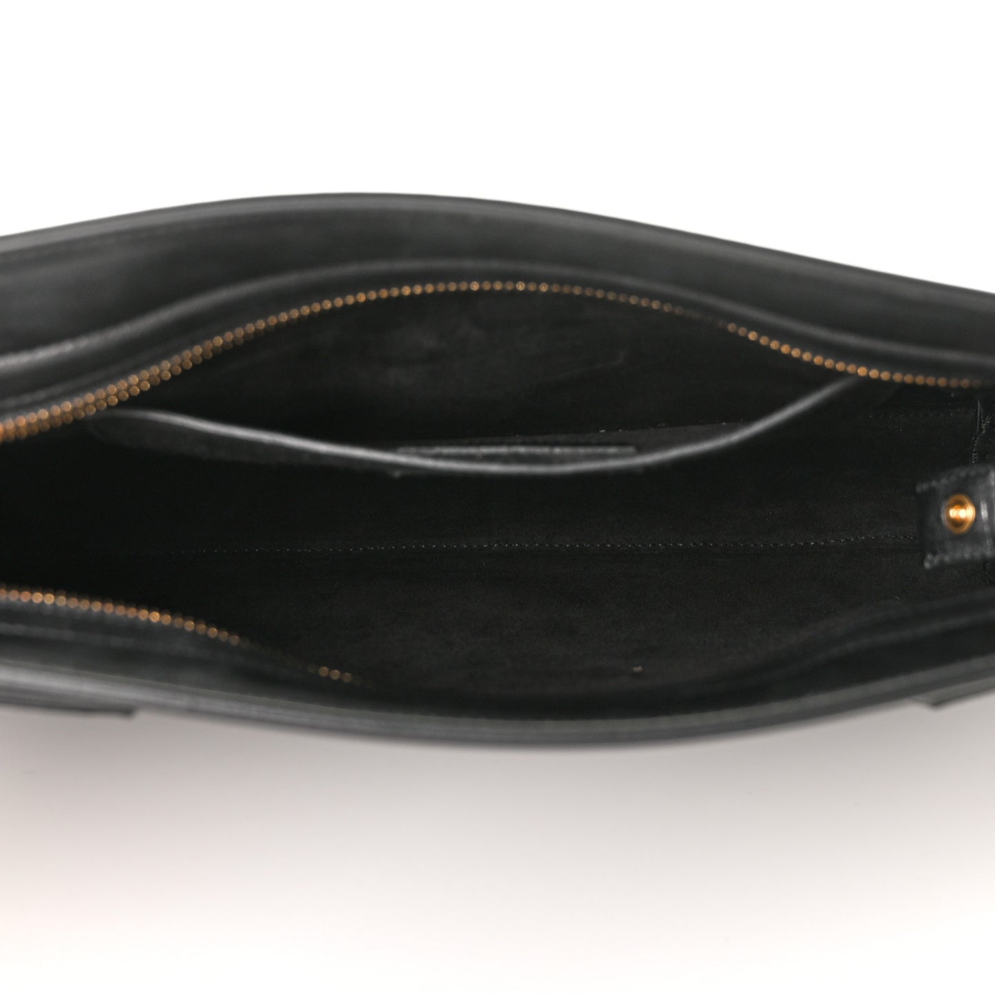 Calfskin Sac De Jour Clutch Black