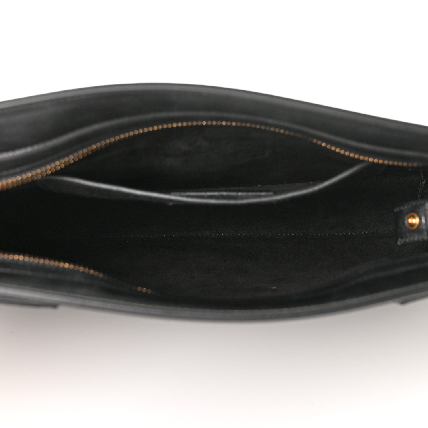 Saint Laurent Calfskin Sac De Jour Clutch Black 5 of 13