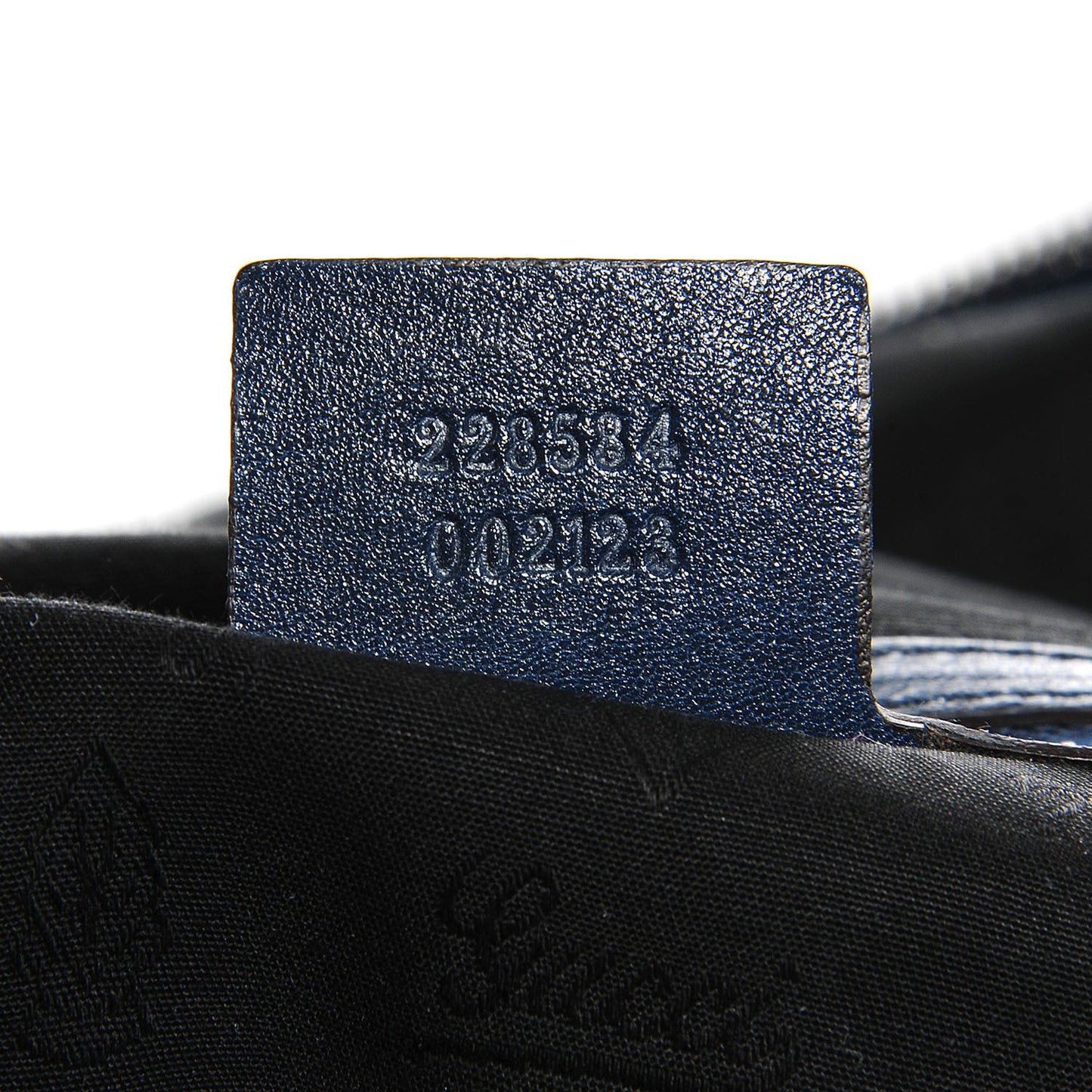 Suede Icon Bit Medium Shoulder Bag Navy