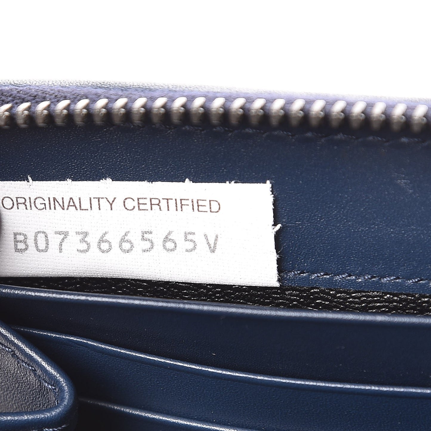 Nappa Intrecciato Zip Around Wallet Atlantic