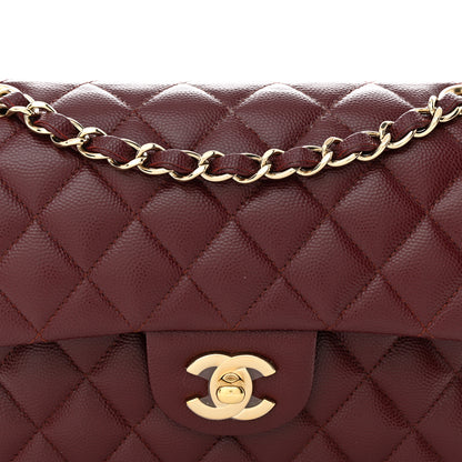Chanel Caviar Quilted Small Double Flap Burgundy 8 of 11