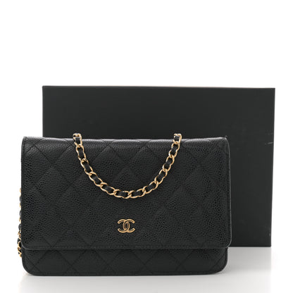 Chanel Caviar Quilted Wallet on Chain WOC Black 15 of 15