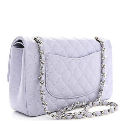 Chanel Caviar Quilted Medium Double Flap Light Purple 3 of 11