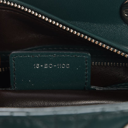 Christian Dior Lambskin Cannage Medium Lady Dior Crystal Strap Green 8 of 8