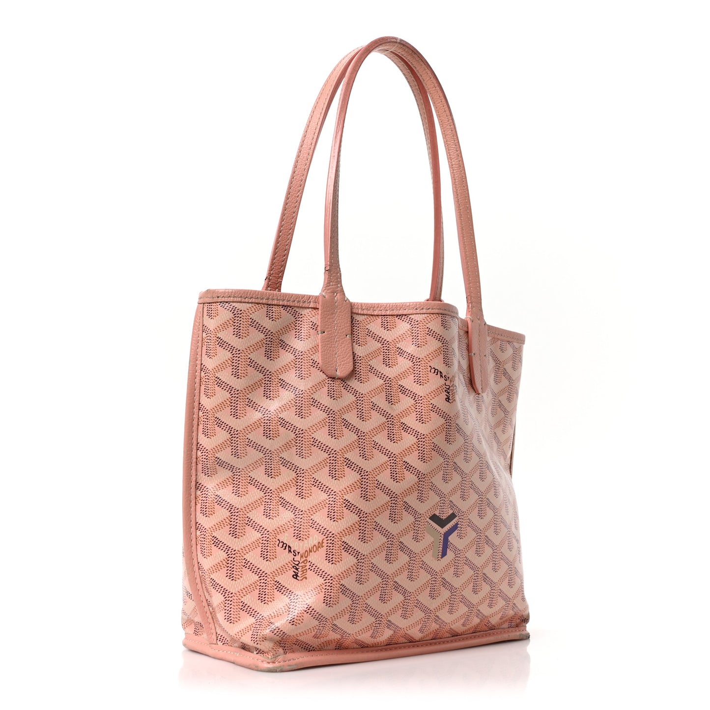 Goyardine Reversible Mini Anjou Pink