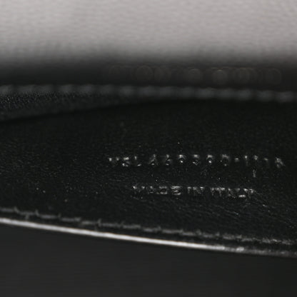 Saint Laurent Grain De Poudre Small Monogram Monochrome Kate Satchel Black 7 of 10