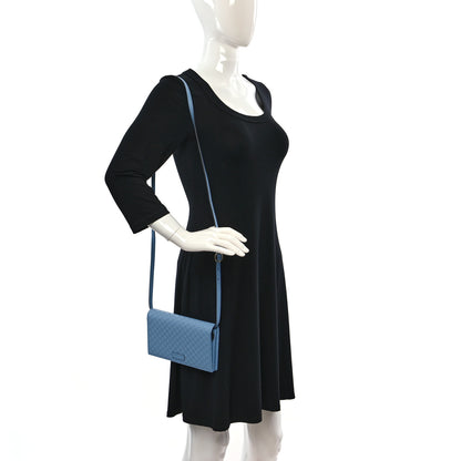 Gucci Microguccissima Crossbody Wallet Mineral Blue 2 of 9