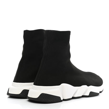 Balenciaga Neoprene Knit Mens Hi Speed Sneakers 42 Black White 4 of 10