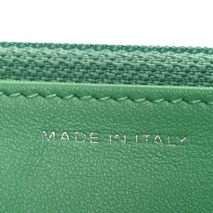 Chanel Caviar Chevron Quilted Wallet On Chain WOC Green 7 of 12