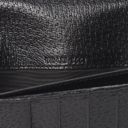 Gucci Monogram Metal Bar Chain Wallet Black 7 of 13