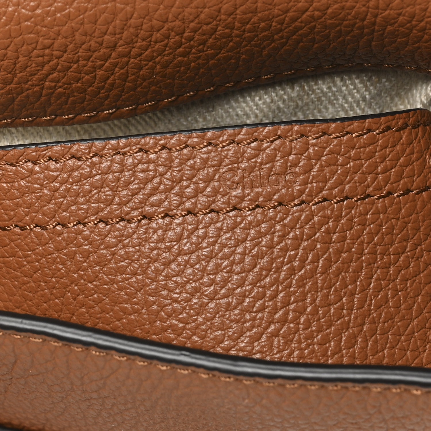 Chloe Calfskin Mini Marcie Round Crossbody Bag Tan 6 of 8