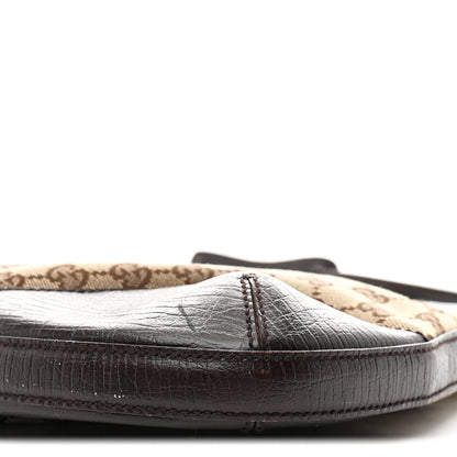 Gucci Monogram Hasler Hobo Dark Brown 9 of 10