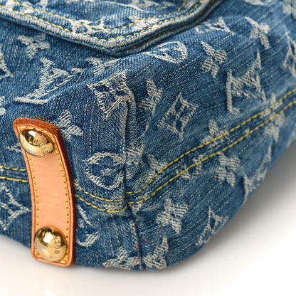 Louis Vuitton Denim Baggy GM Blue 8 of 10