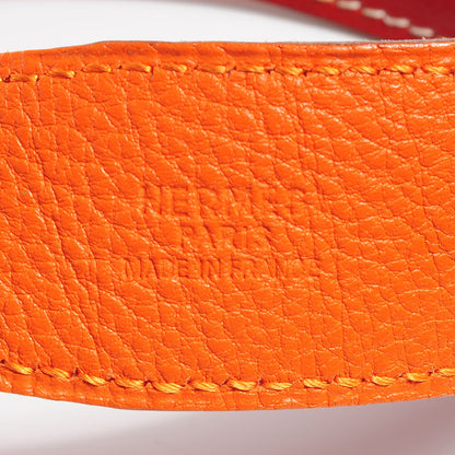 Hermes Box Togo 32mm Mirage Belt 85 Brique Orange 5 of 7