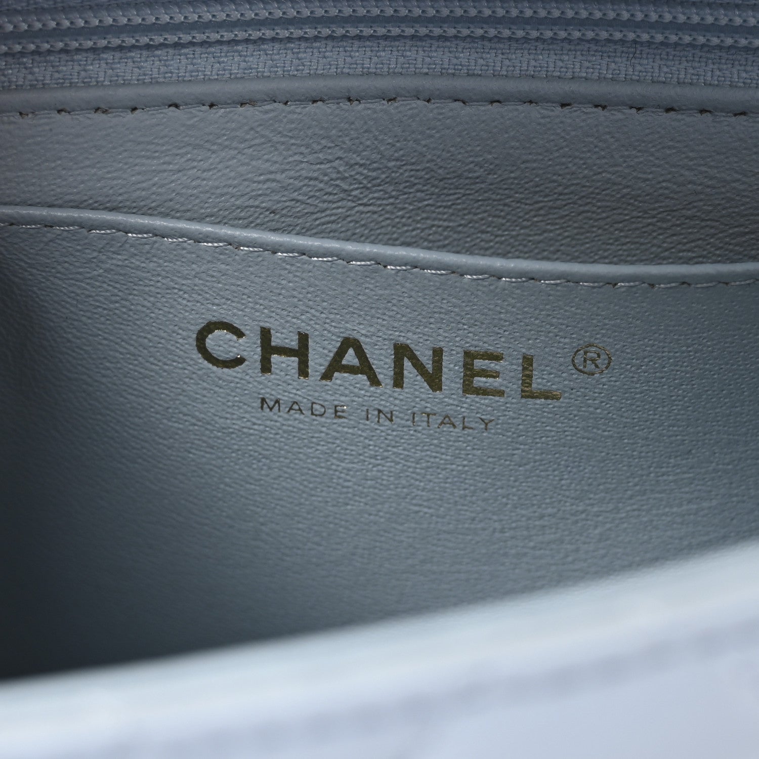Chanel Lambskin Quilted Mini Top Handle Rectangular Flap Light Blue 6 of 11