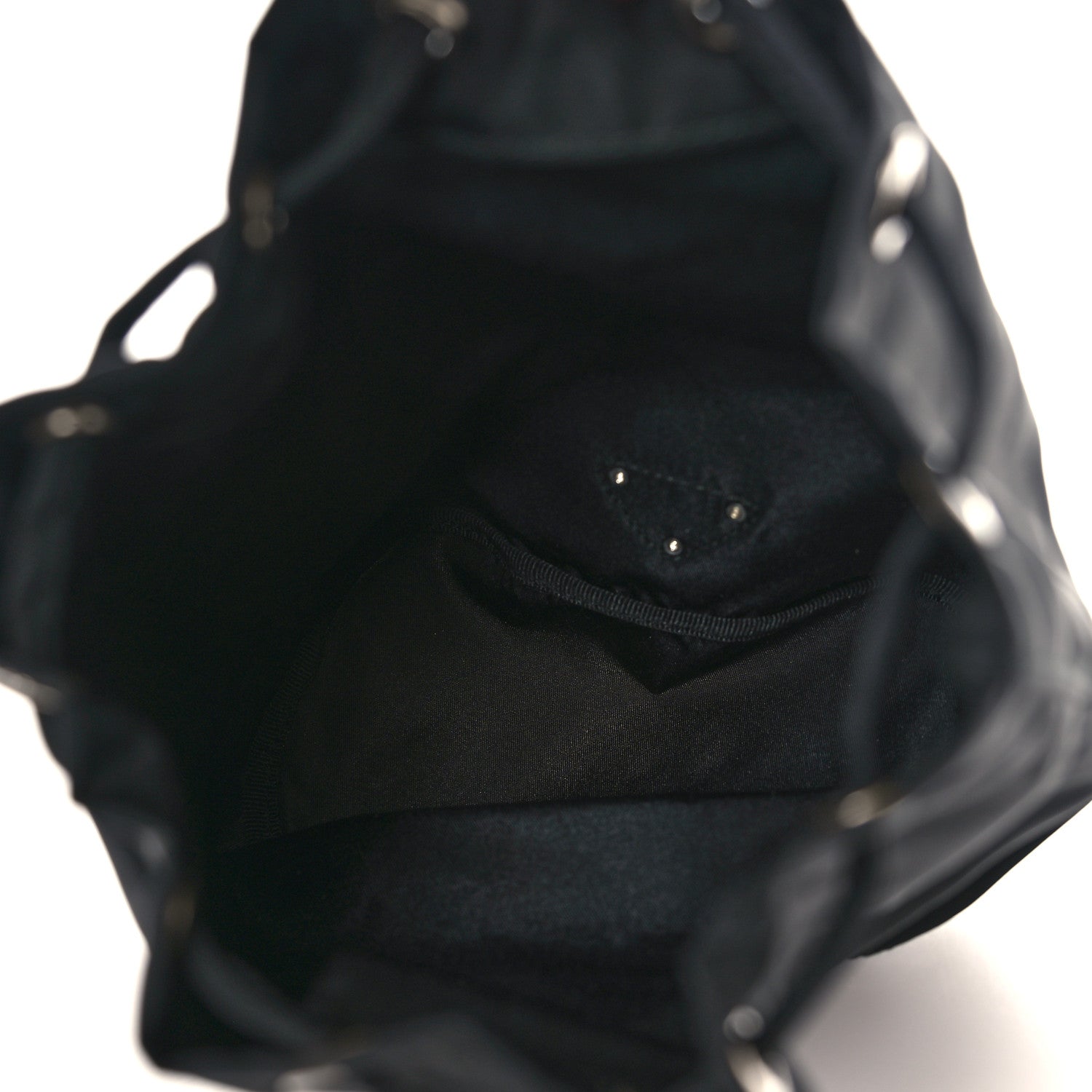 Prada Nylon Vela Drawstring Pouch Black 6 of 10