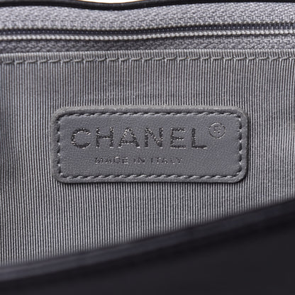 Chanel Calfskin Double Stitch Large Boy Flap Black 6 of 13