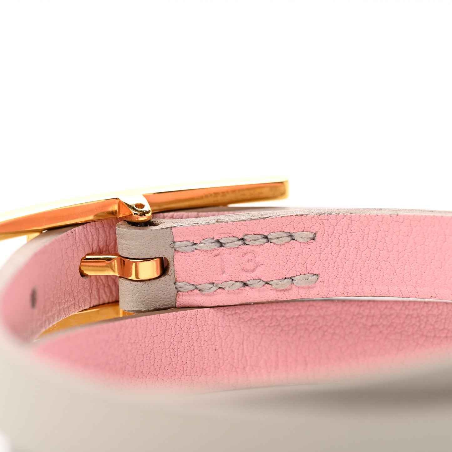 Swift Behapi Double Tour Bracelet T3 Rose Sakura Gris Perle
