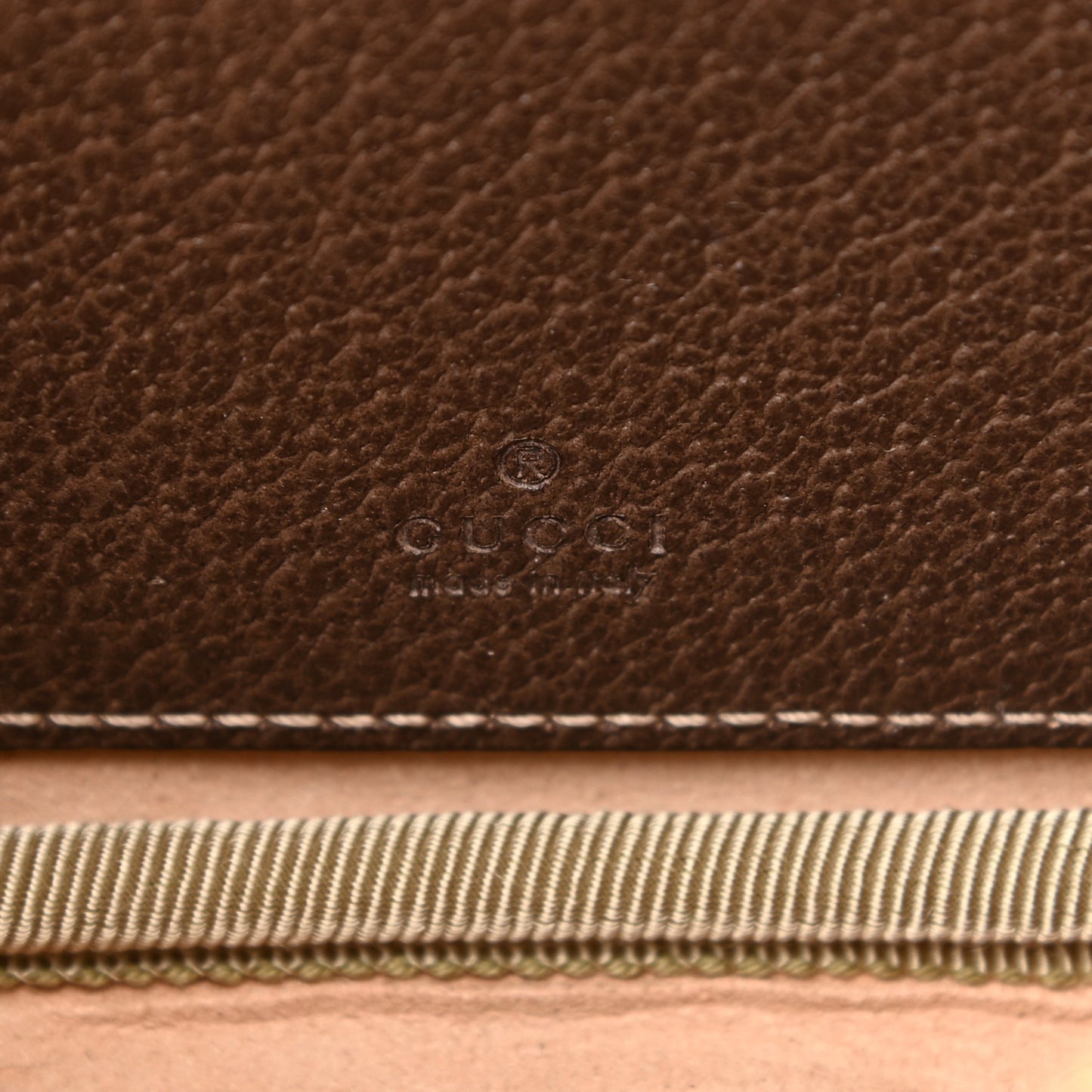 GG Supreme Monogram Ophidia Belted iPhone Case 105 42 Dark Brown