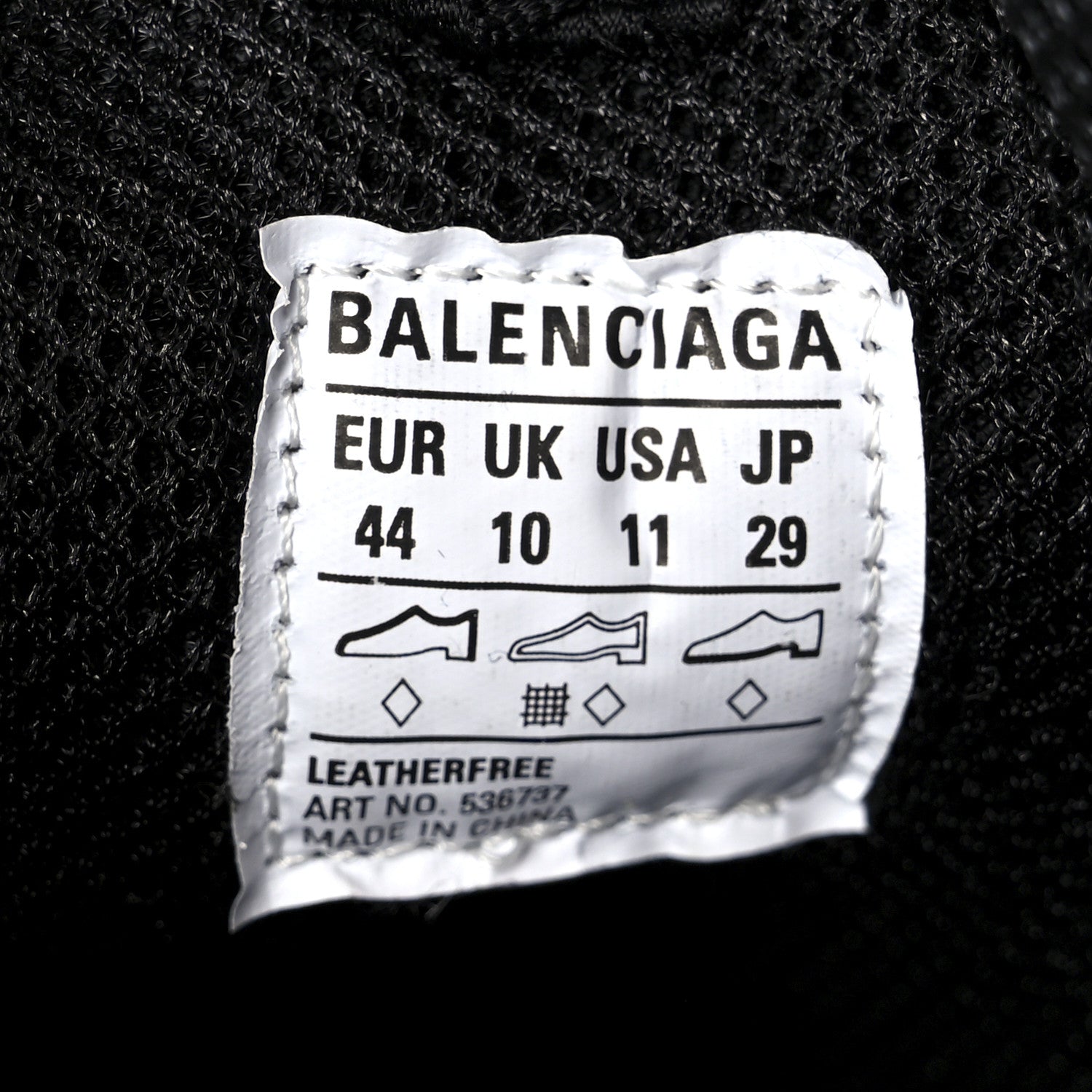 Balenciaga Technical Fabric Allover Logo Mens Triple S Sneakers 44
