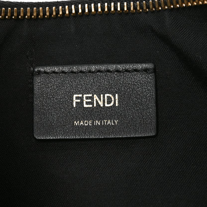 Fendi Vitello Grace Matte Small Fendigraphy Hobo Bag Black 5 of 9