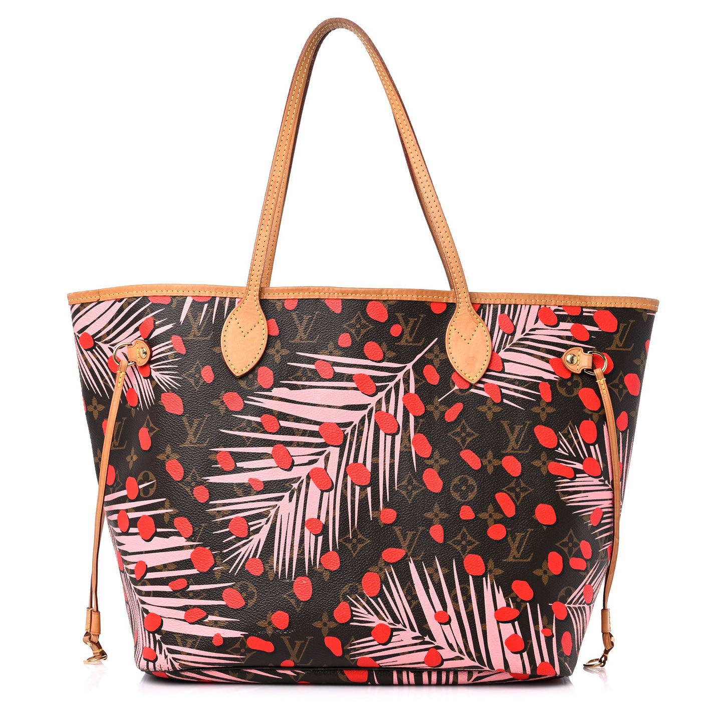 Monogram Jungle Dots Neo Neverfull MM Sugar Pink Poppy