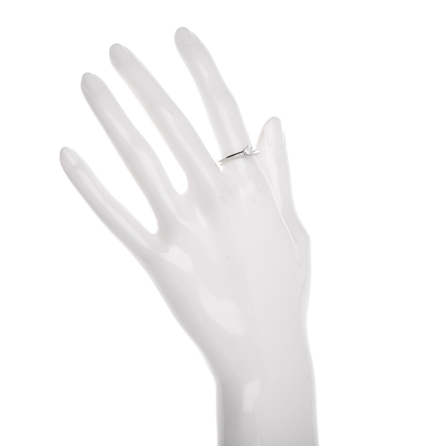 Platinum Diamond .20ct Solitaire Engagement Ring 52 6