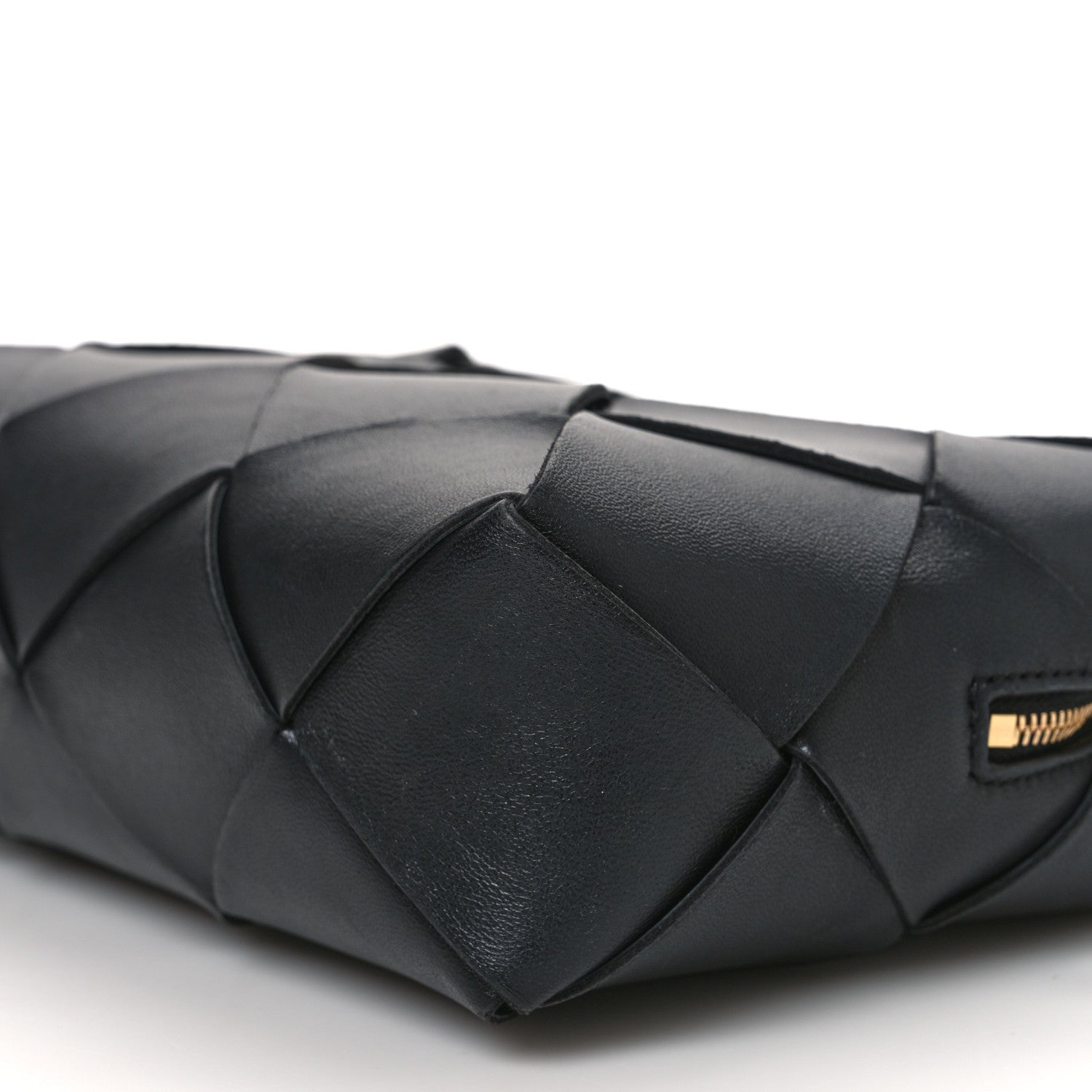 Bottega Veneta Lambskin Maxi Intrecciato Small Cassette Camera Bag Black 9 of 9
