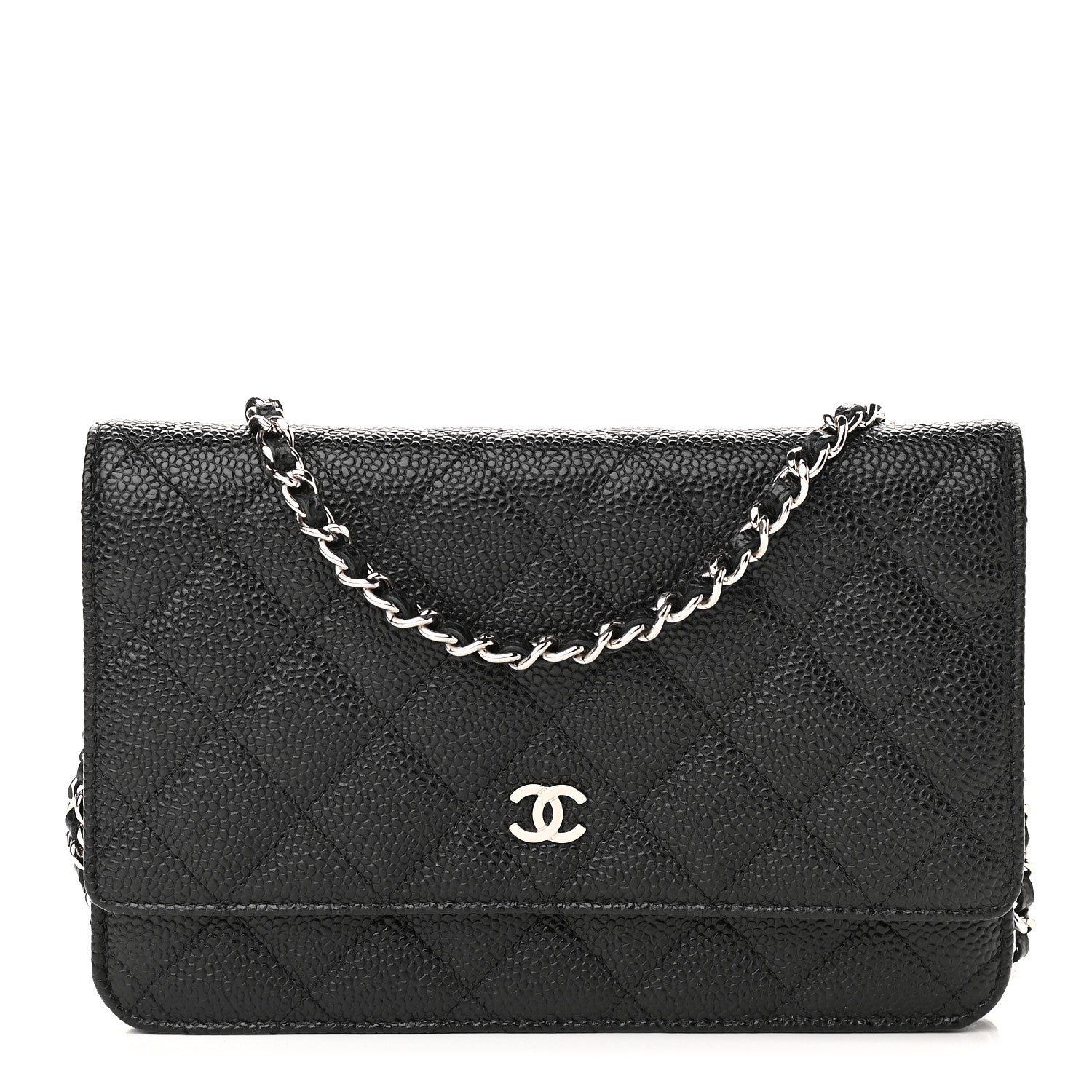Chanel Caviar Quilted Wallet On Chain WOC Black 1 of 10