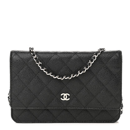 Chanel Caviar Quilted Wallet On Chain WOC Black 1 of 10