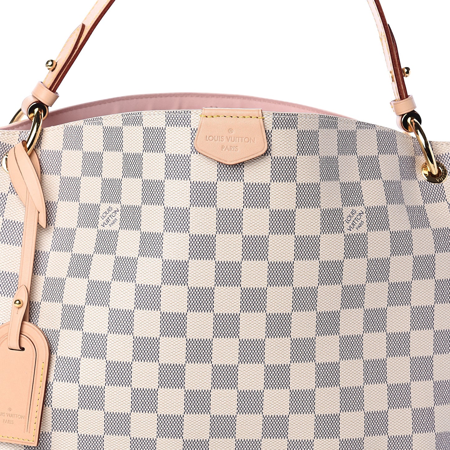Damier Azur Graceful PM Rose Ballerine