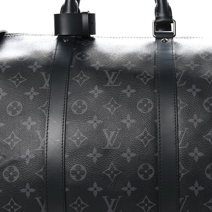 Louis Vuitton Monogram Eclipse Keepall Bandouliere 55 6 of 11
