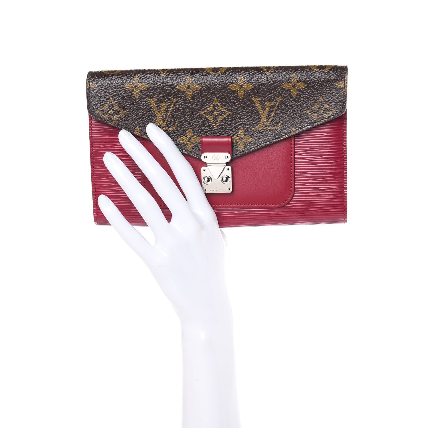 Louis Vuitton Epi Monogram Marie Rose Wallet Fuchsia 2 of 9