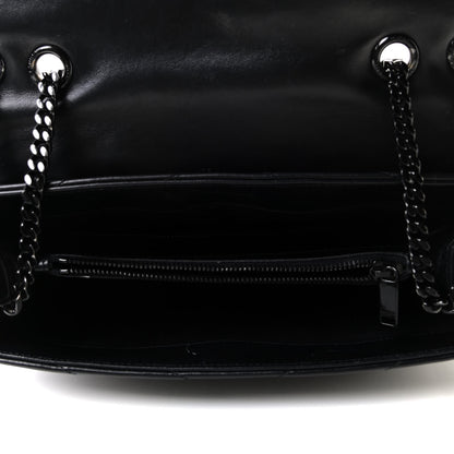 Saint Laurent Calfskin Y Quilted Monogram Medium Loulou Chain Satchel Black 5 of 12