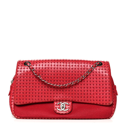 Chanel Perforated Lambskin Jumbo Easy Flap 1 of 13