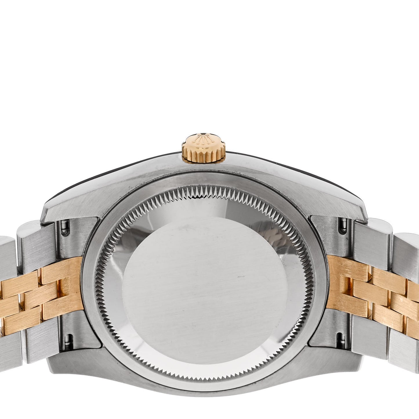 Stainless Steel 18K Yellow Gold Diamond 36mm Oyster Perpetual Datejust Watch Black 116233