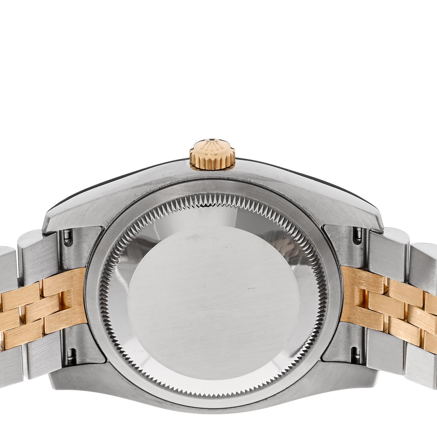 Rolex Stainless Steel 18K Yellow Gold Diamond 36mm Oyster Perpetual Datejust Watch Black 116233 4 of 5